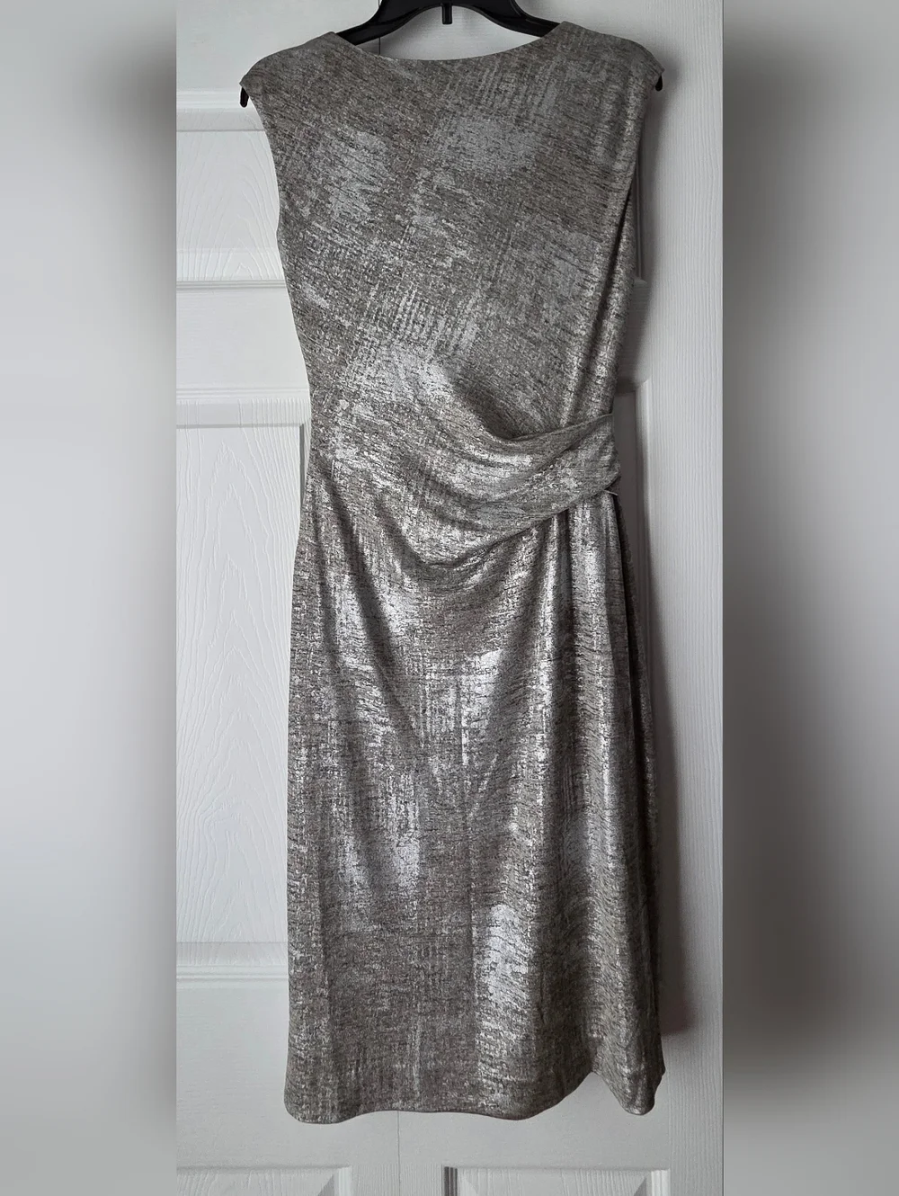 Vince Camuto Metallic Cowl-Neck Dress Size 6. Like New. See Description. - Picture 7 of 12